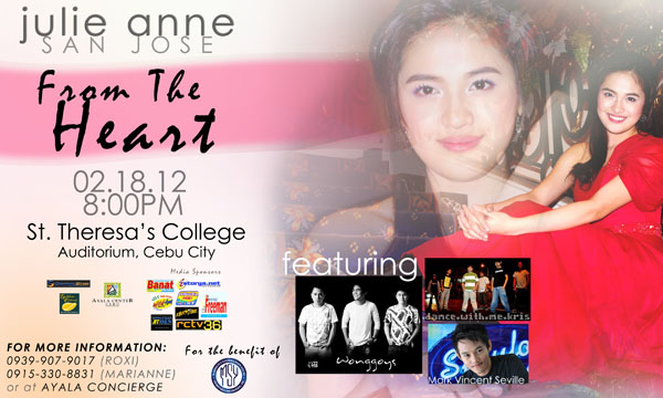 Julie Anne San Jose - From the heart concert Cebu